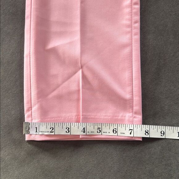 Men’s Pink Slim Fit 2 Piece Suit Double Breasted Peak Lapel Jacket 38 Pants 34 - Picture 12 of 13